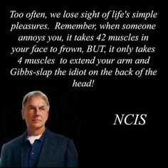 hate NCIS but my friend Culleen loves this. Gibbs is a legend. 42 ...