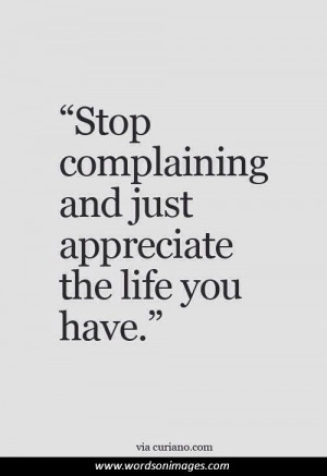 Quotes on appreciating life
