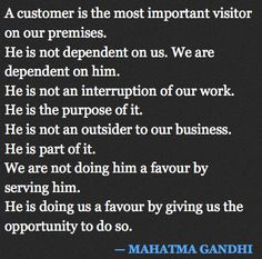 gandhi on customer service more customer service custom service