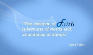 The essence of Faith #Bahai Quotes Yes this does include tweets and ...
