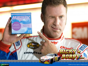 The official tampon of Ricky Bobby