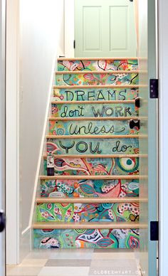 ... ) than painting directly on the stair risers! By Michelle Allen More