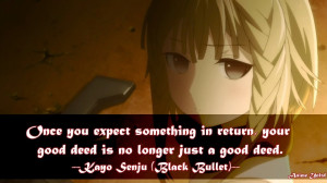 Once you expect something in return, your good deed is no longer just ...