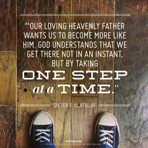 One step at a time...