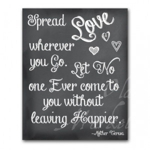 Spread Love Mother Teresa Quote Printable Digital by OldMarket, $2.00