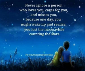 Never ignore another person