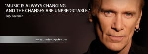 Billy Sheehan - Music is always changing and the changes are ...