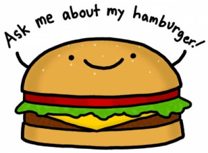 ask, burger, food, funny, hamburger, natalie dee