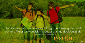 motivational quote: Decisiveness is a characteristic of high ...