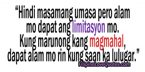 Tagalog Love Quotes Mahirap Magmahal Kootation