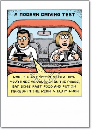 Modern Driving Test Unique Adult Funny Birthday Card Nobleworks