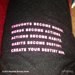 love waking up 2 #empowering #quotes on my pants @iammai_ 1st thing ...
