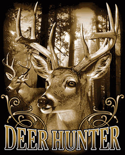 Deer Hunter Tee Shirt - Adult Large