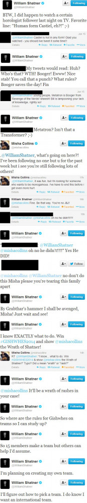, William Shatner Misha Collins, Galaxies Quest, Williams Shatner ...