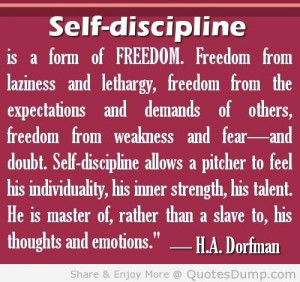 Discipline: The Path to Liberation