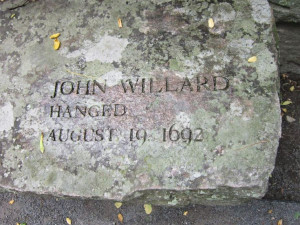 Grave Marker ... John Willard ... Hanged