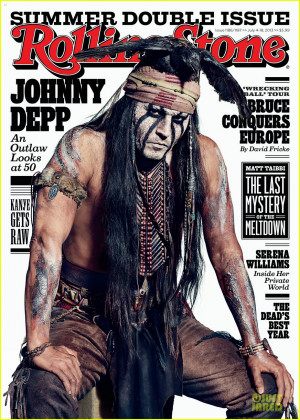 Johnny Depp Covers 'Rolling Stone' Magazine As Lone Ranger's Tonto!