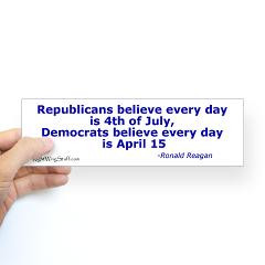 Reagan Quote Bumper Sticker