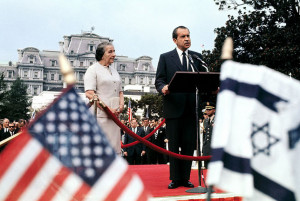 President Nixon with Israel’s Prime Minister Golda Meir, whom he ...