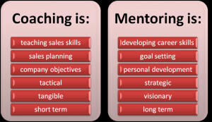 Sales Coaching vs Sales Mentoring
