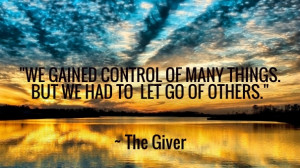 we gained control of many things. but we had to let go of others ...