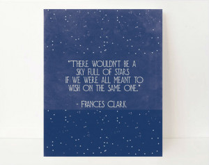 Inspirational Stars Wall Art Quote-Galaxy Art Print- Quote Art Print ...