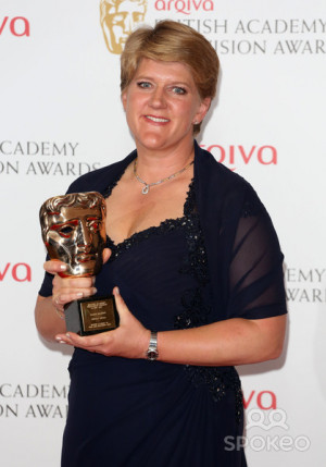Clare Balding in the press room at the TV BAFTA Awards 2013, Royal ...