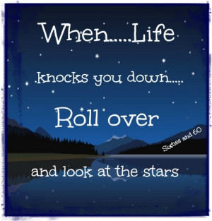 When life knocks you down