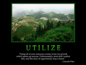 Motivational Wallpaper on Opportunity: Using all of your resources ...