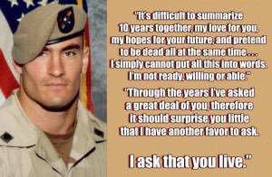 Pat Tillman's last letter to his wife.