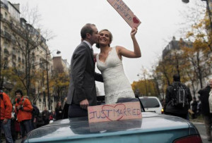 ... FRENCH demonstrators protest against same-sex marriage and adoption