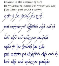 Elvish Script 