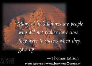 Quotes Famous Thoughts of Thomas Edison, Sayings Pictures, English ...