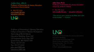 College Student Email Signature Format