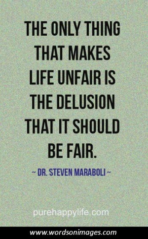 Quotes About Life Unfair