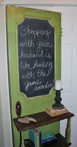 You are here: Home › Diy Home Decor › Old door + chalk paint ...