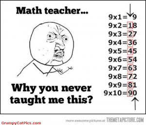 Why Didn't Any Math Teacher Said This? Very Funny Meme Comic Picture
