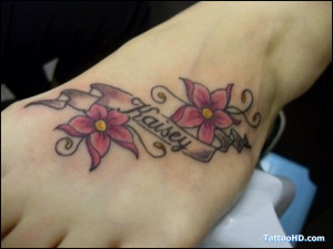 Water Lily Flower Tattoos Designs