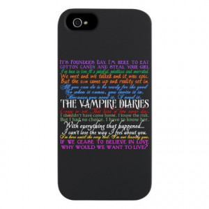 Damon Gifts > Damon Phone Cases > Vampire Diaries Quotes iPhone 5 Case