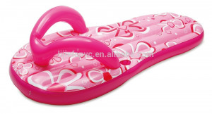 Promotional funny inflatable flip flop float with sunshine printing