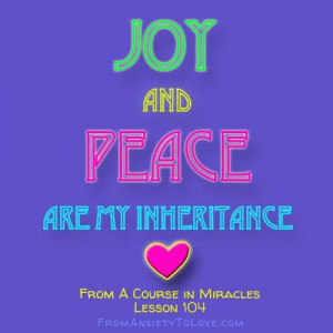 Course in Miracles-This is your natural inheritance, so get yours!