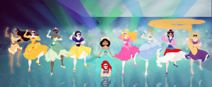 Childhood Animated Movie Heroines Disney Princess Gangnam Style