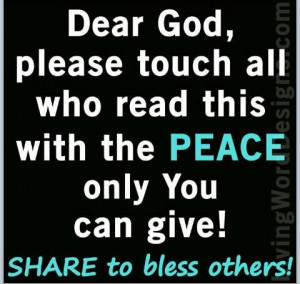 Please give peace