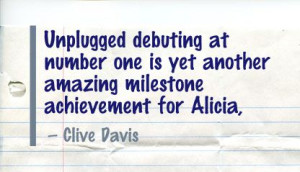 ... at Number One Is Yet Another Amazing Milestone Achievement For Alicia