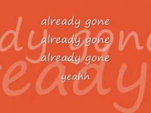Kelly Clarkson- Already Gone (Lyrics)