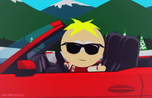 south park writing butters animated GIF