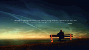 HD Lonely Man Love Quotes Picture - Download FREE Widescreen HD Lonely