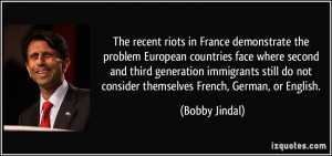 The recent riots in France demonstrate the problem European countries ...