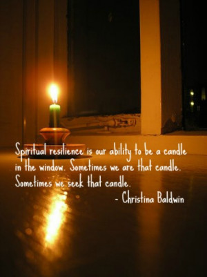 Candle Window Spiritual...