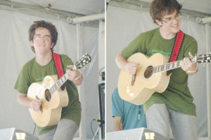 Onstage during the Emerging Artists showcase at the 2007 Falcon Ridge ...